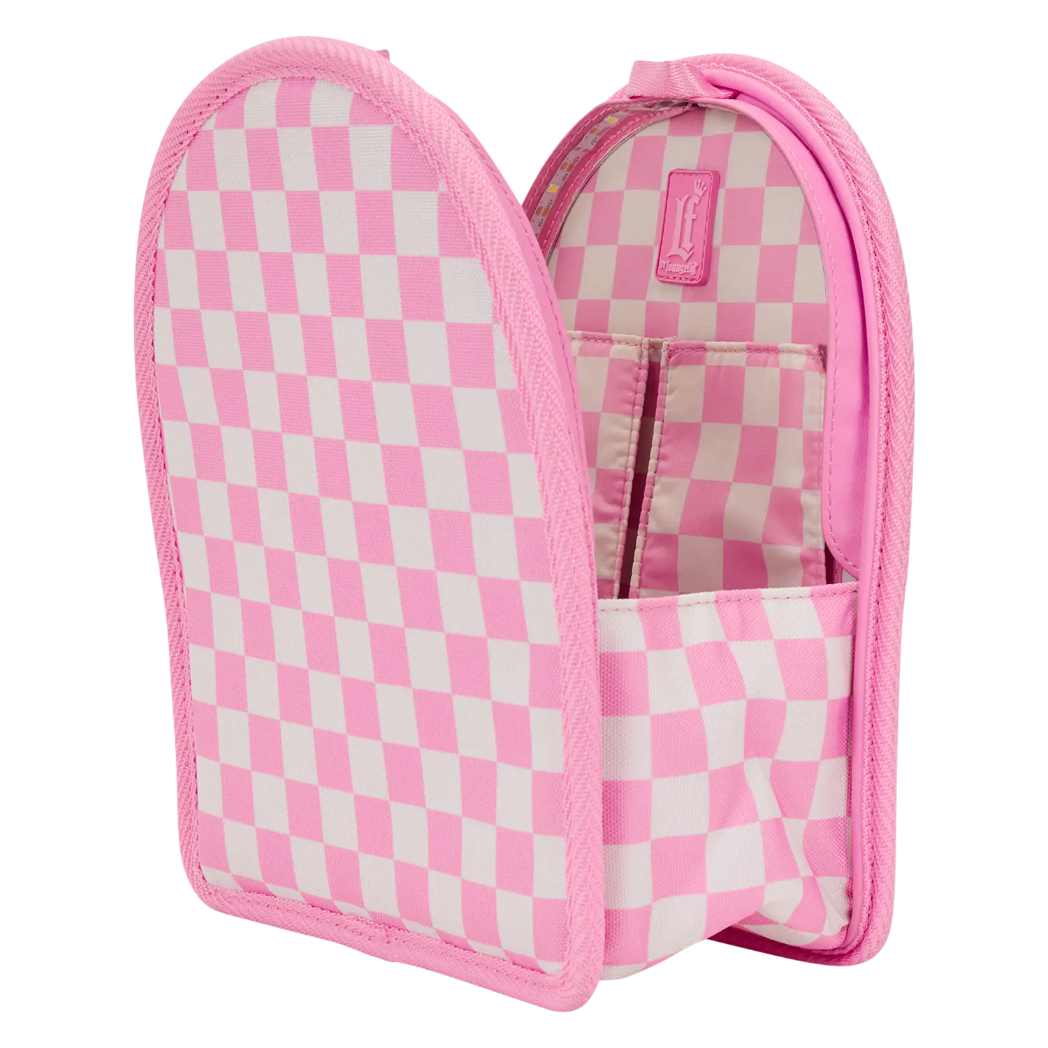 Loungefly Pink Checkered Light-Up Mini Backpack Bag Organizer Insert - Image 2