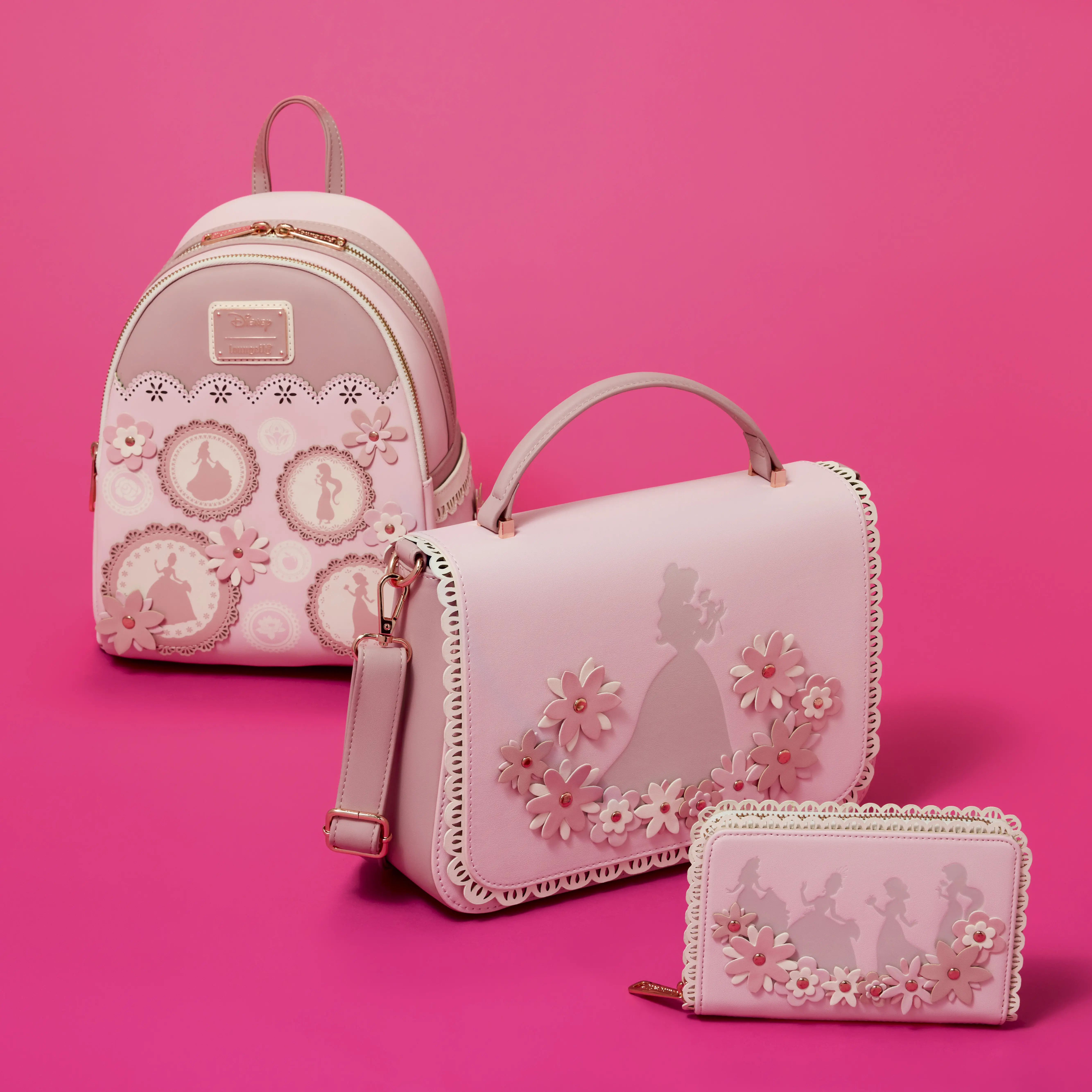 Disney Princess Belle Floral Lace Crossbody Bag - Image 3