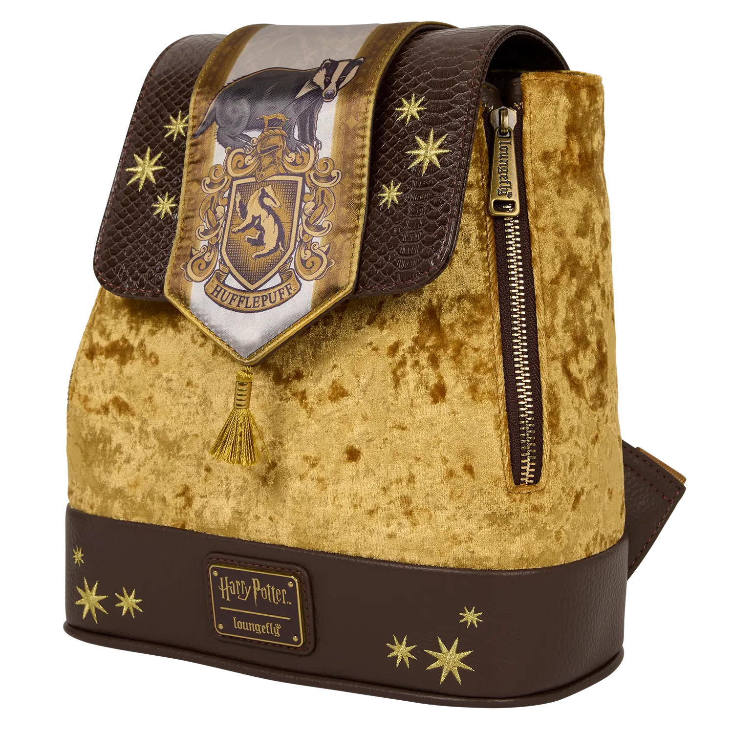 Exclusive Harry Potter Hufflepuff Banner Velvet Mini Backpack - Image 3