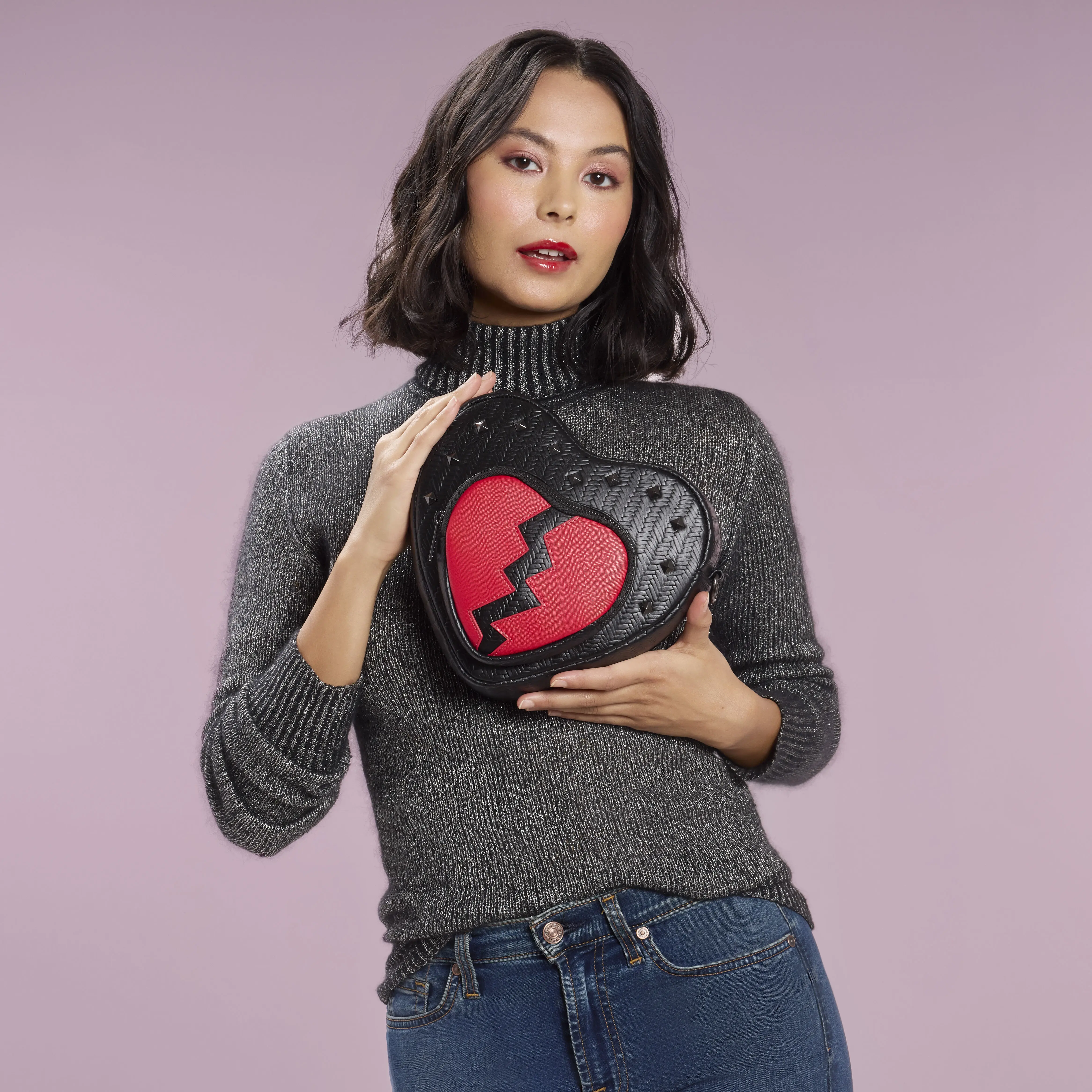 Loungefly Broken Heart Figural Crossbody Bag - Image 2