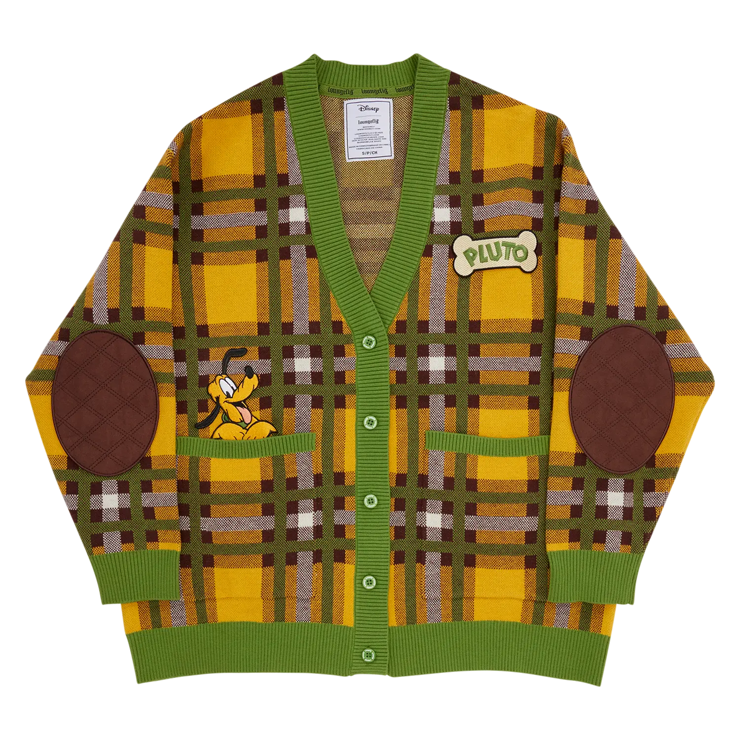 Pluto 95th Anniversary Plaid Knit Cardigan