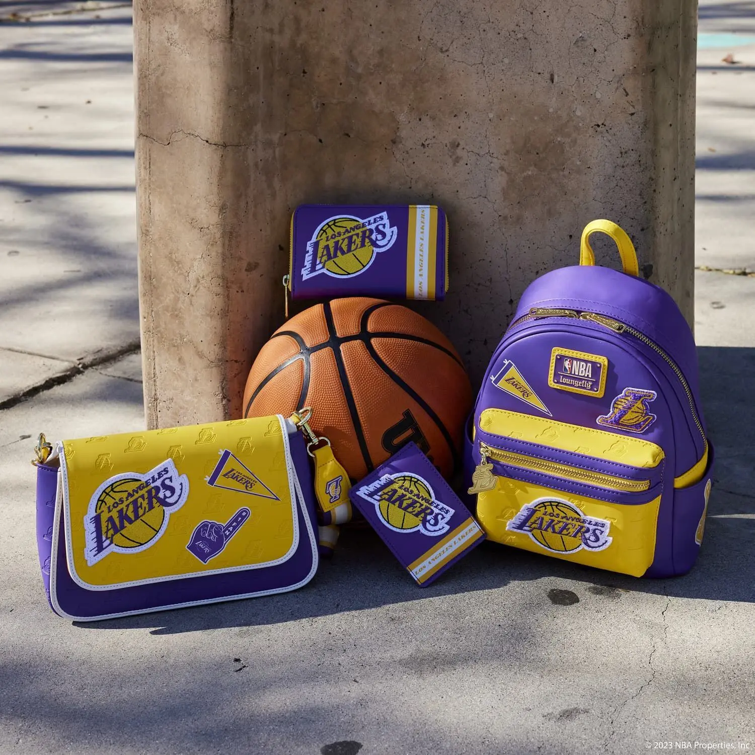 NBA Los Angeles Lakers Patch Icons Mini Backpack - Image 2
