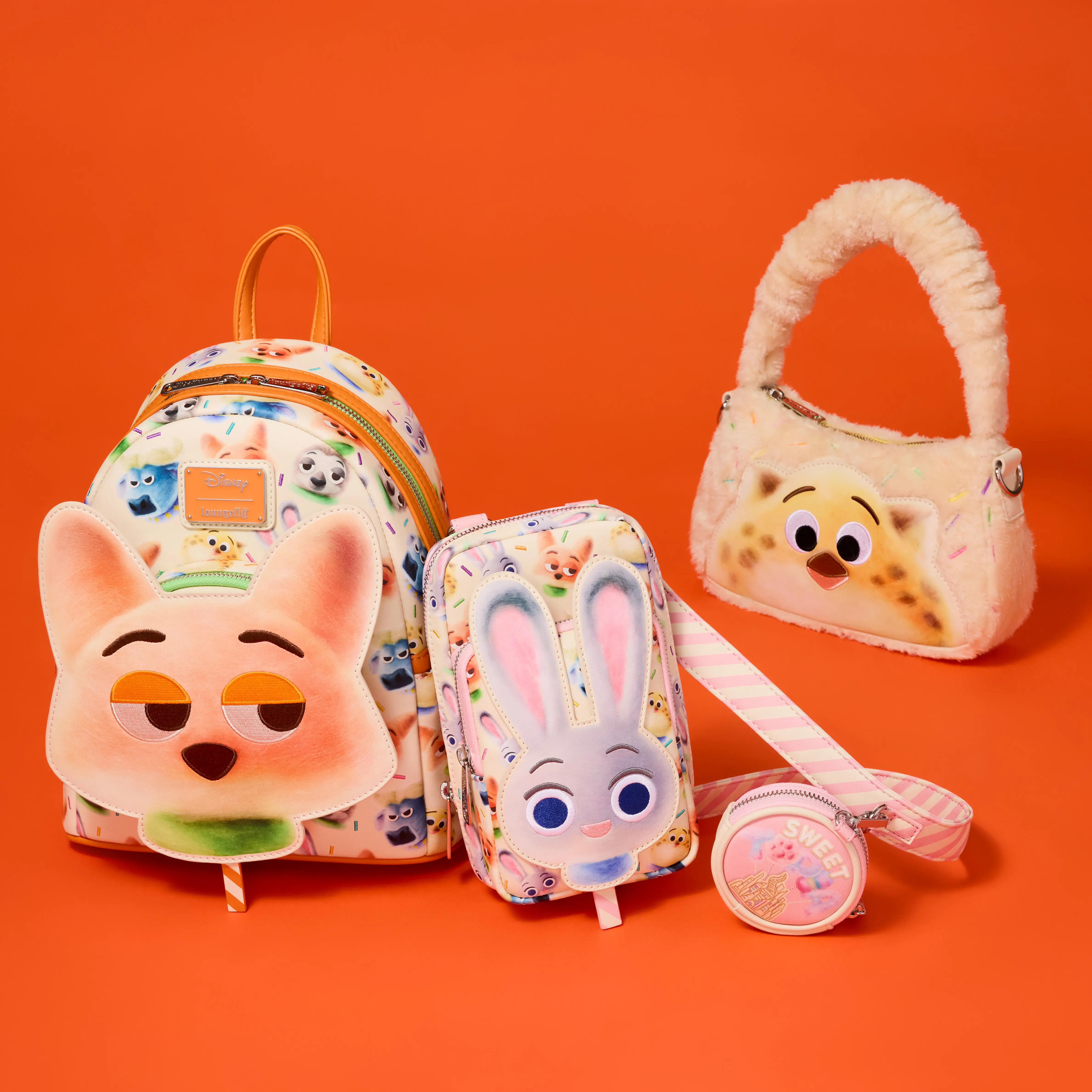 Zootopia 2 Judy Hopps Cotton Candy Cosplay Cell Phone Crossbody Bag with Coin Bag - Image 3