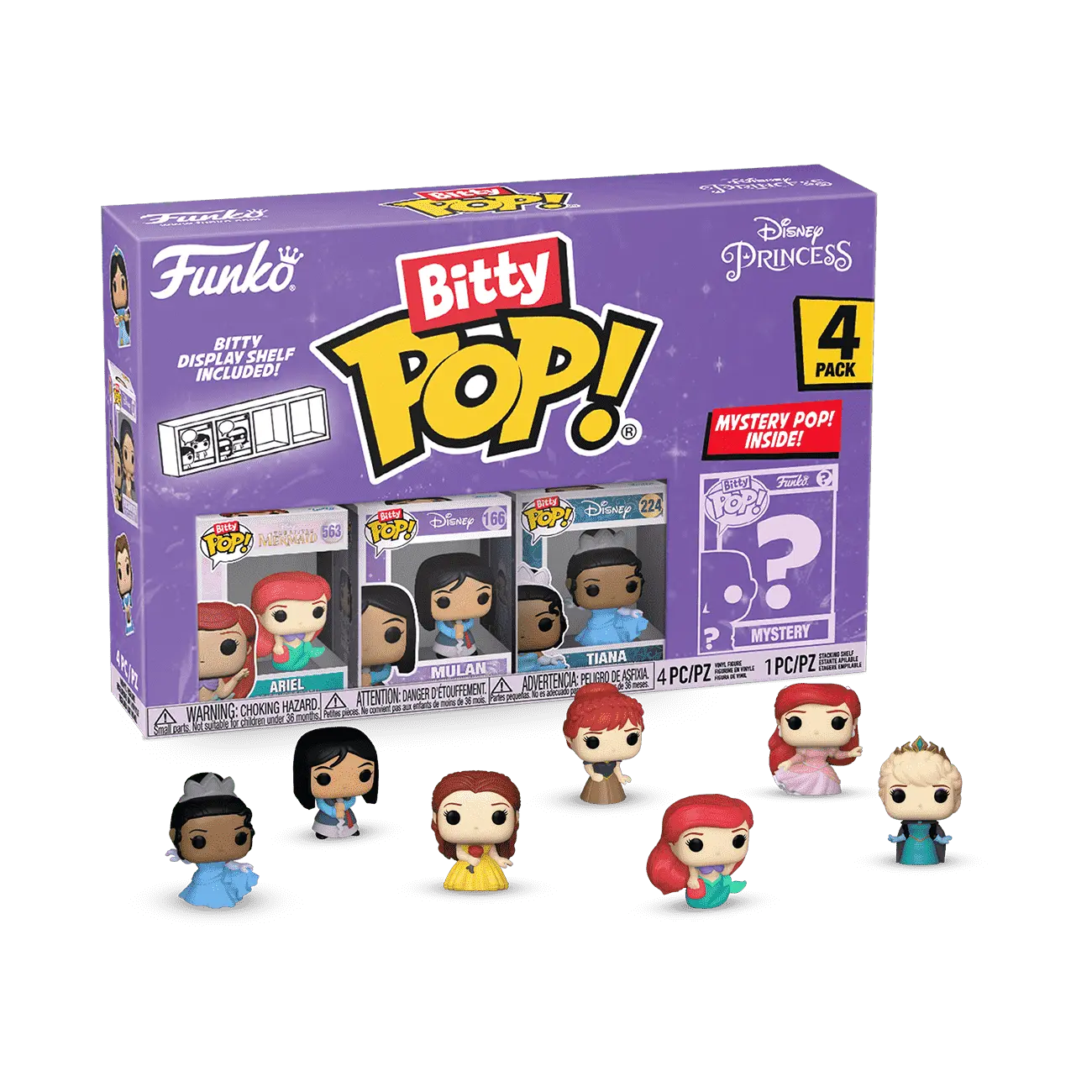 Bitty Pop! Disney Princess 4-Pack Series 1