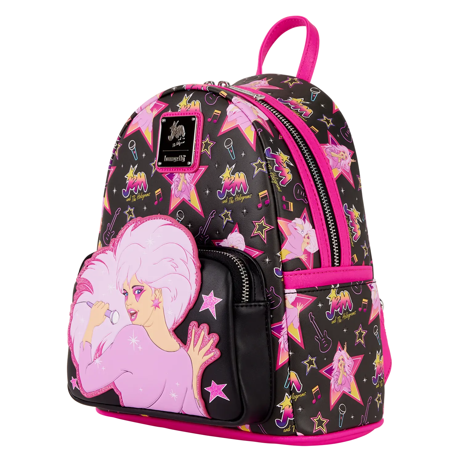 Jem and the Holograms Glitter All-Over Print Mini Backpack - Image 5